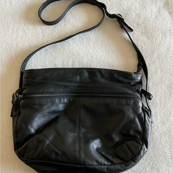 Black Leather Berman Purse - Picture 2 of 4